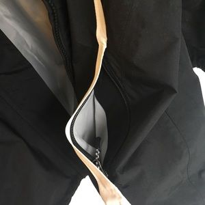 Eddie Bauer Black Hooded rain jacket